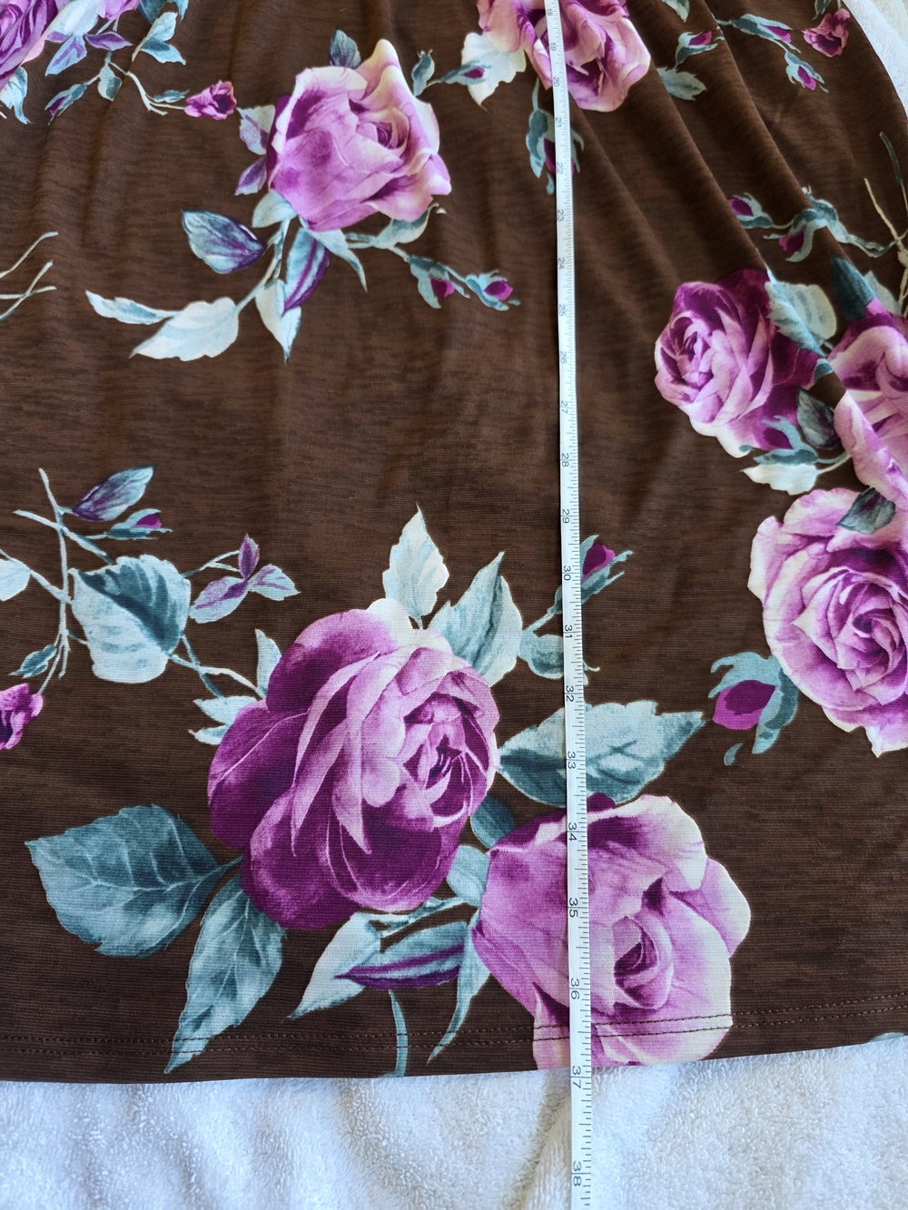NWOT Dear Scarlett Brown Floral Babydoll Mini Dress Size XL - Picture 9 of 9